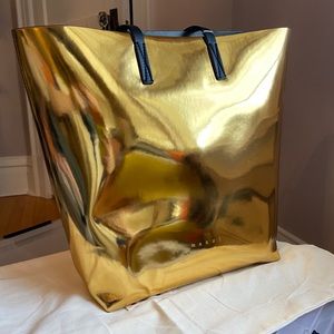 NWT MARNI GOLD TOTE **PRISTINE**